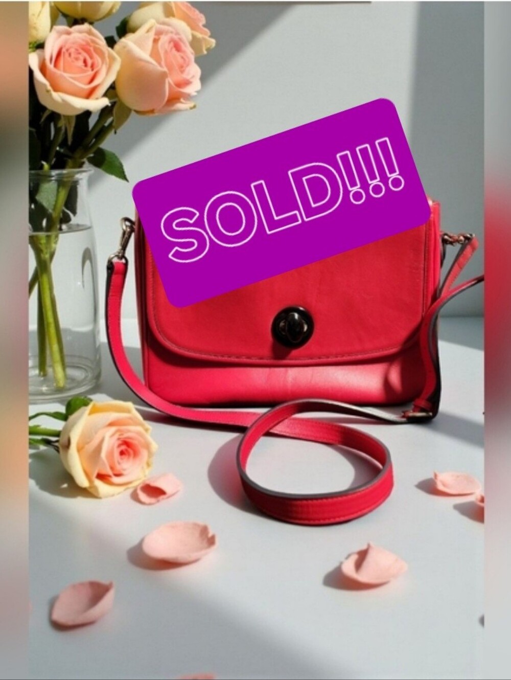 Joseph & Stacey Red leather Document Bag